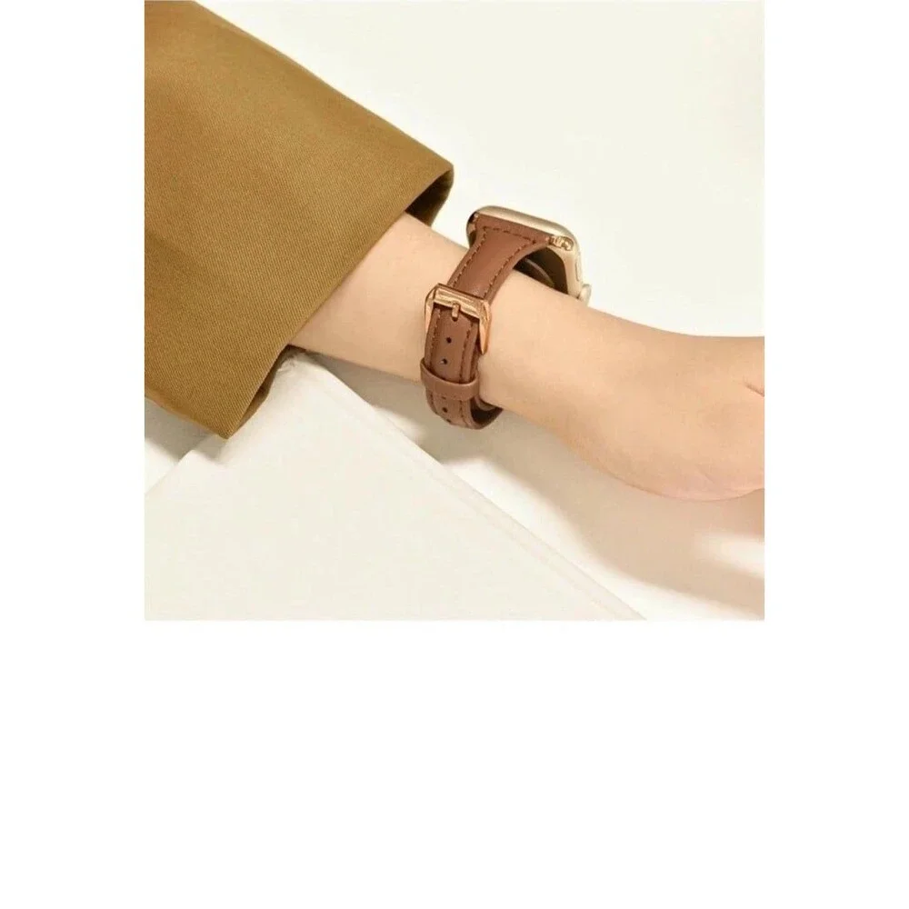 38/42mm Genuine Oiled Leather Watch Band Strap Apple iWatch Series 6 5 4 3 2 1SE